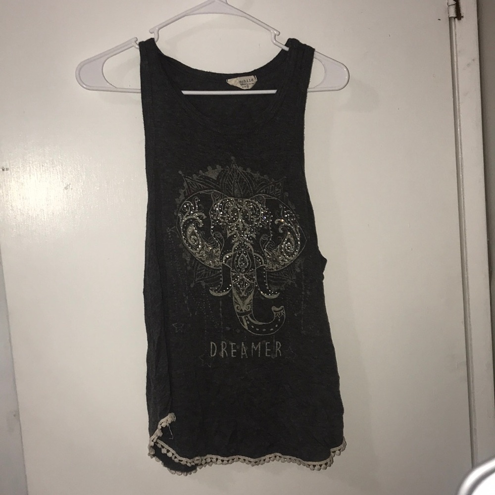 Gray tank top